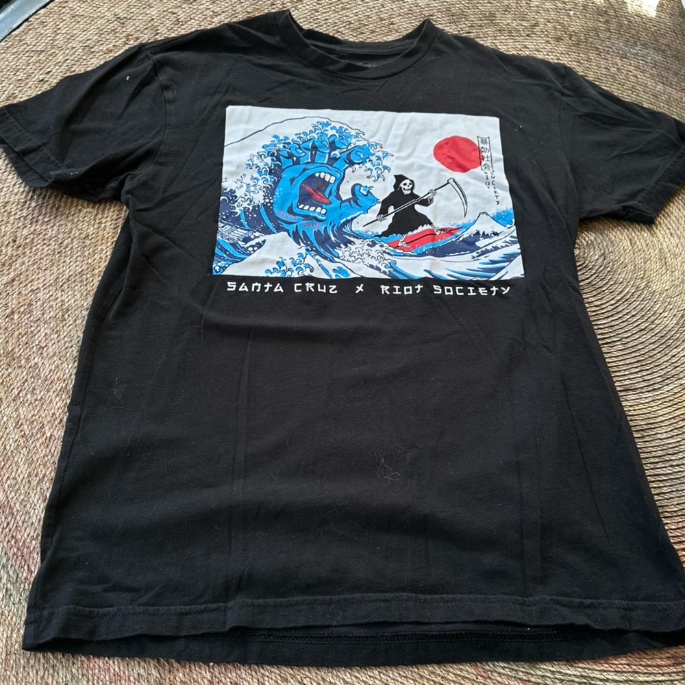 Tee short sleeve 100% cotton, size adult Small